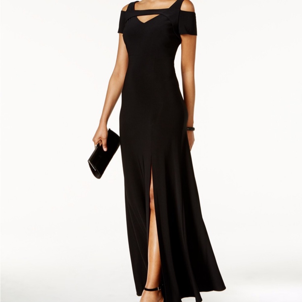 Black formal maxi dress
